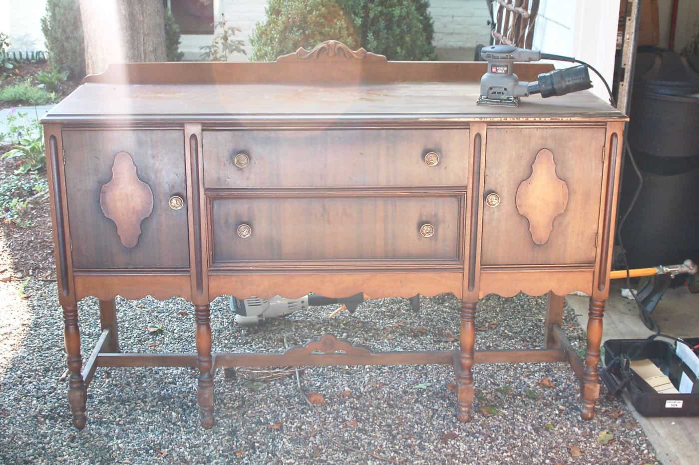 Delightful Buffet in Millstone Milk Paint