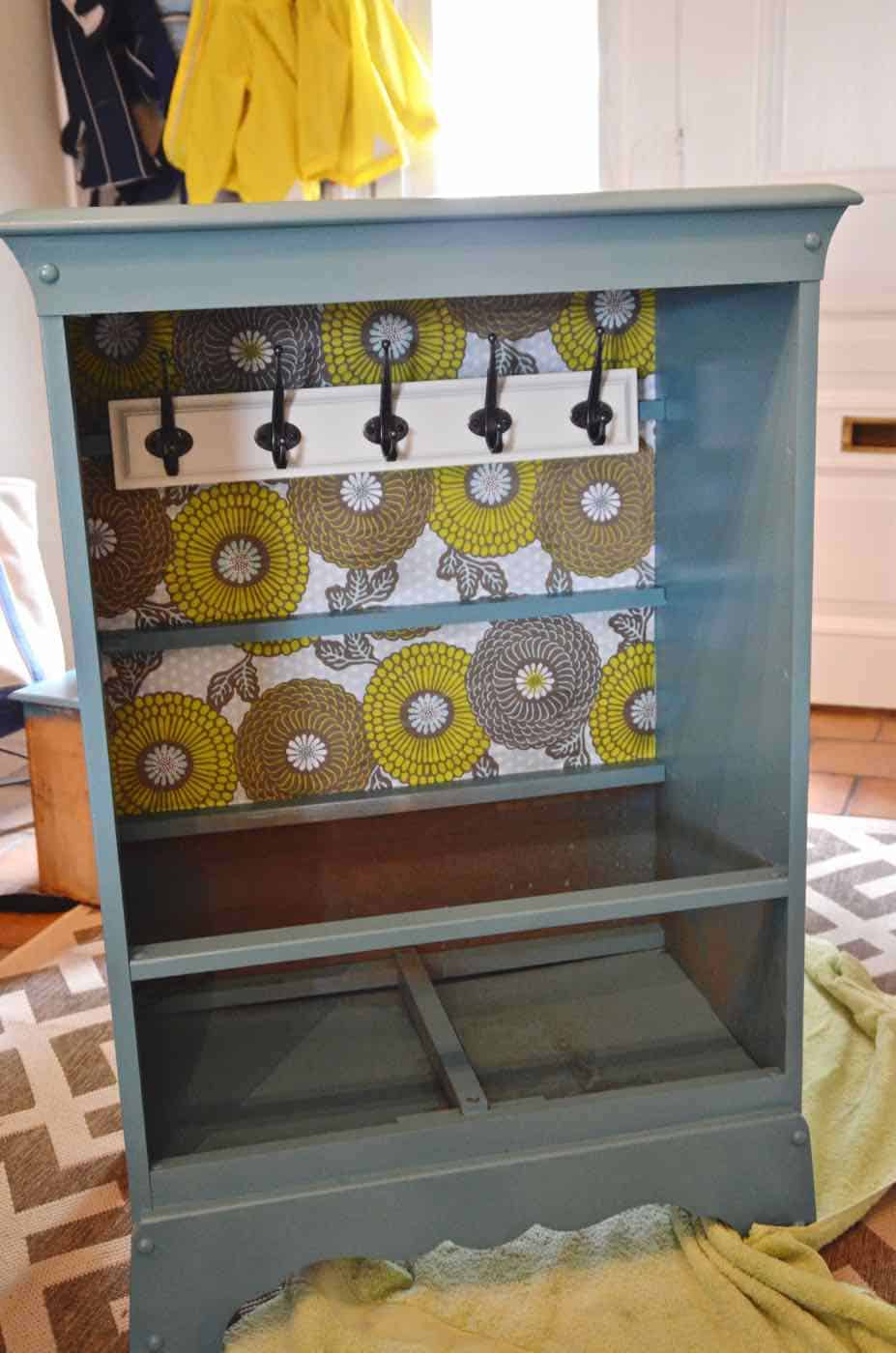 Turning a Craigslist dresser into kids dress-up storage.