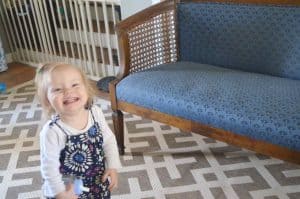 Refinishing a dated loveseat with chalkpaint and new upholstery.