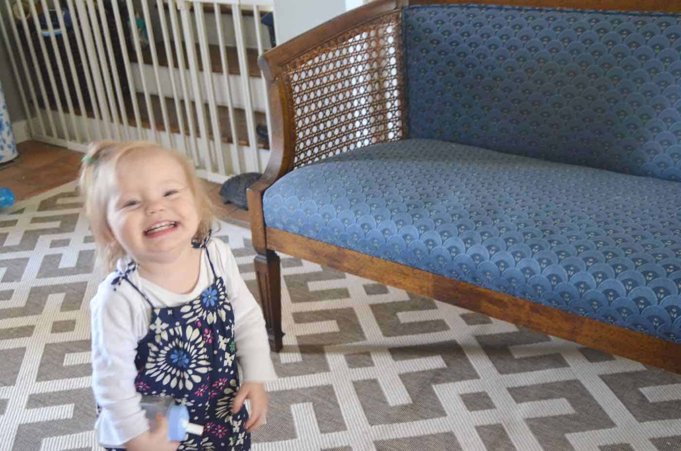 Refinishing a dated loveseat with chalkpaint and new upholstery.