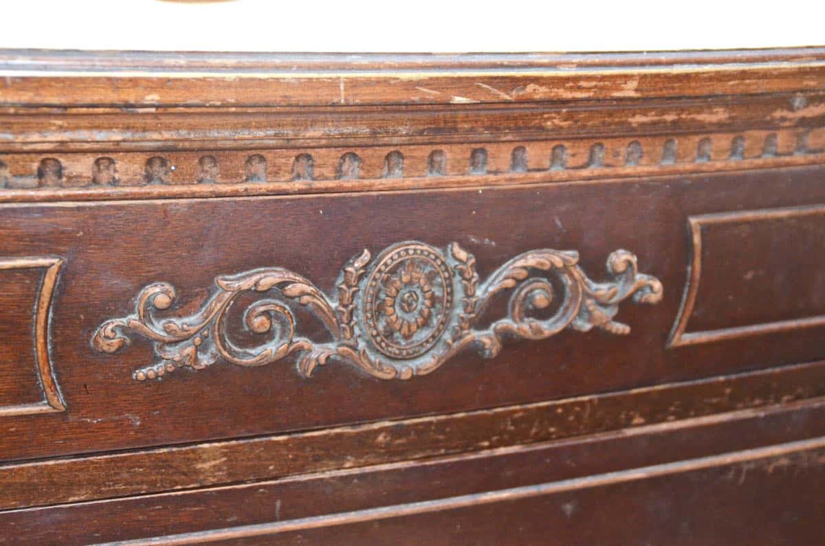 Old bureau gets a fresh look and is now a colorful striped dresser for the master bedroom. 