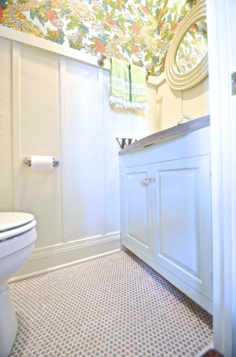 Budget Powder room makeover