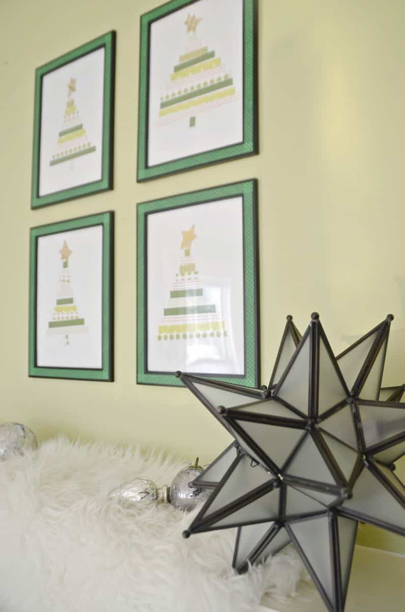 Use your old scrap paper to make these fun Christmas trees.