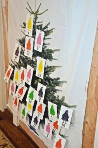 paper bag advent calendar