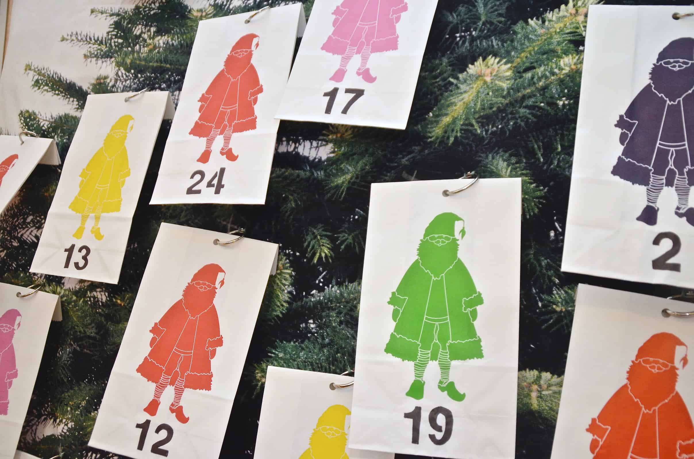 paper bag advent calendar