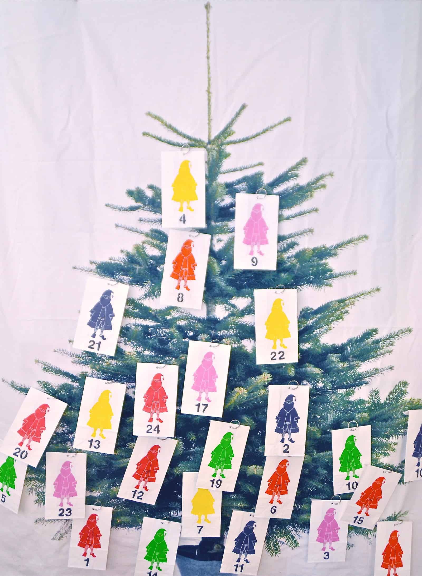 paper bag advent calendar