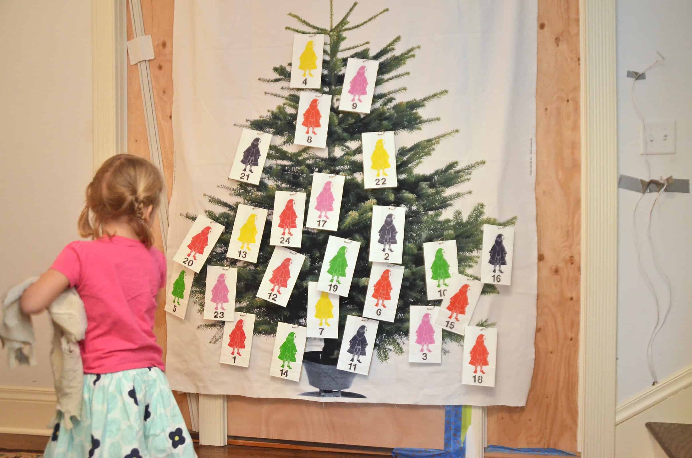 paper bag advent calendar