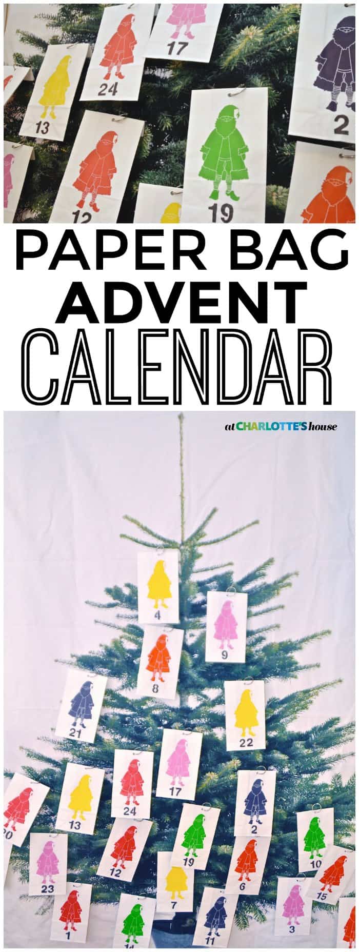 paper bag advent calendar