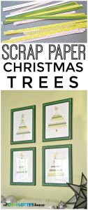 Use your old scrap paper to make these fun Christmas trees.
