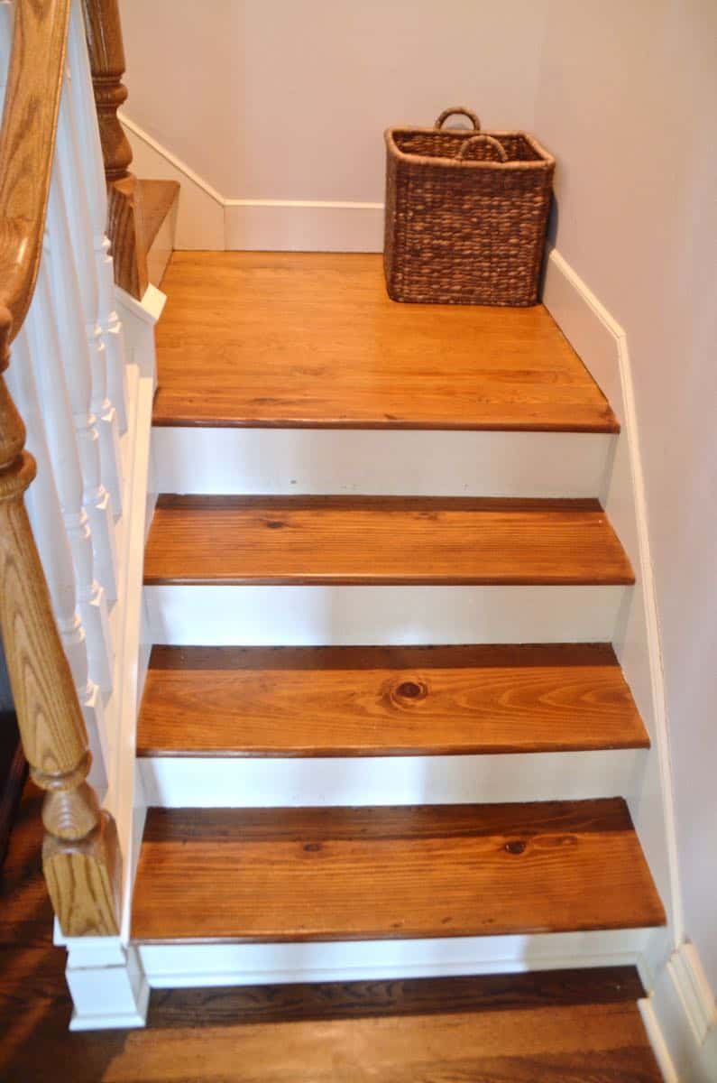 We installed this custom stair runner for under $50.