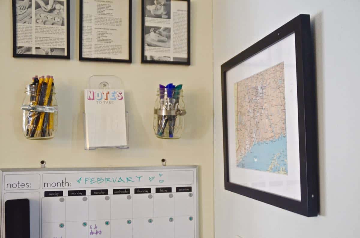 Organize one small space in your kitchen with these simple tricks for a family command center