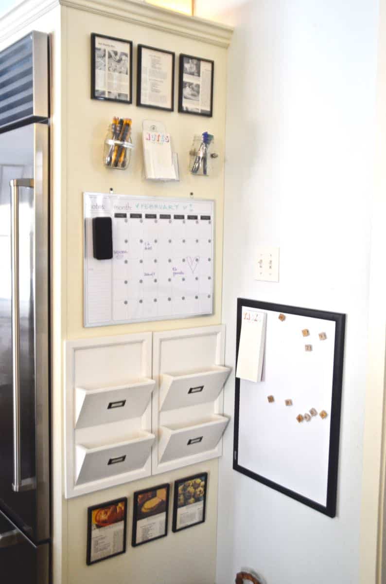 Organize one small space in your kitchen with these simple tricks for a family command center