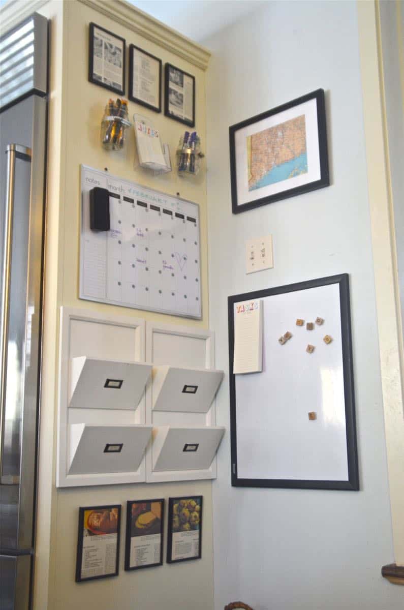 Organize one small space in your kitchen with these simple tricks for a family command center