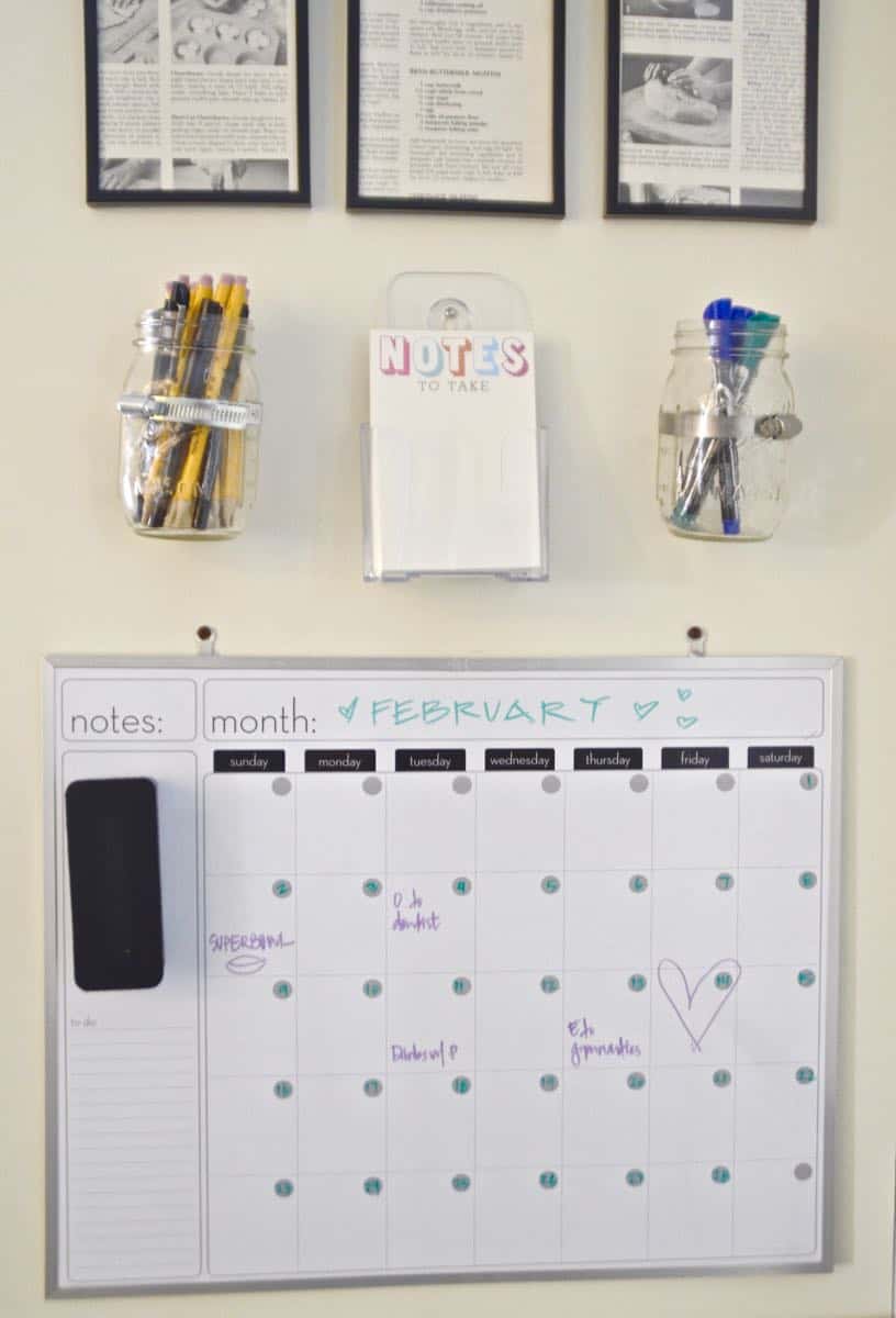 Organize one small space in your kitchen with these simple tricks for a family command center