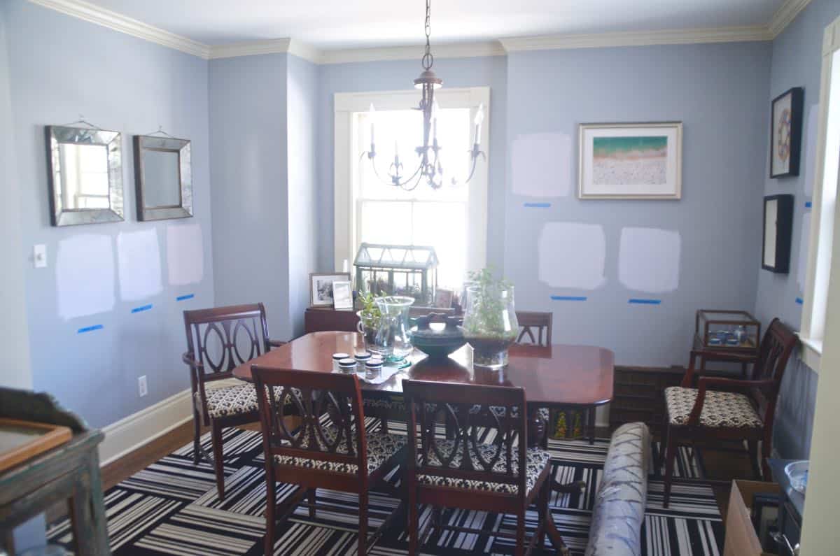 lavender paint dining room