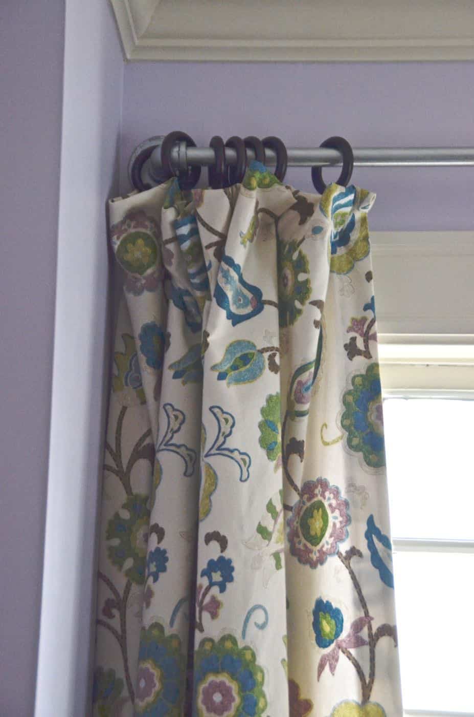 DIY lined curtain panels