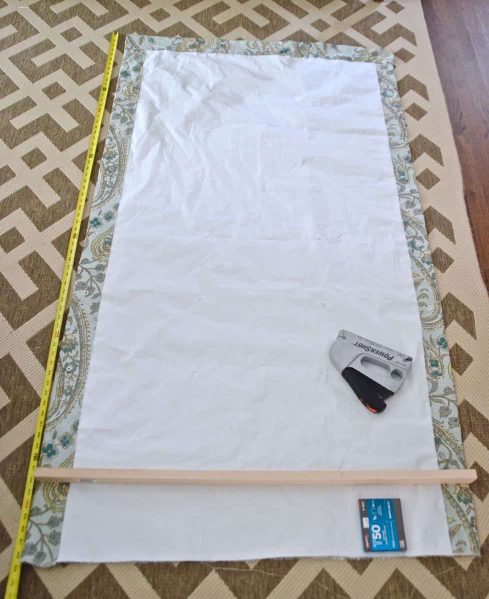 Simple steps to sewing my own fabric roman shades.