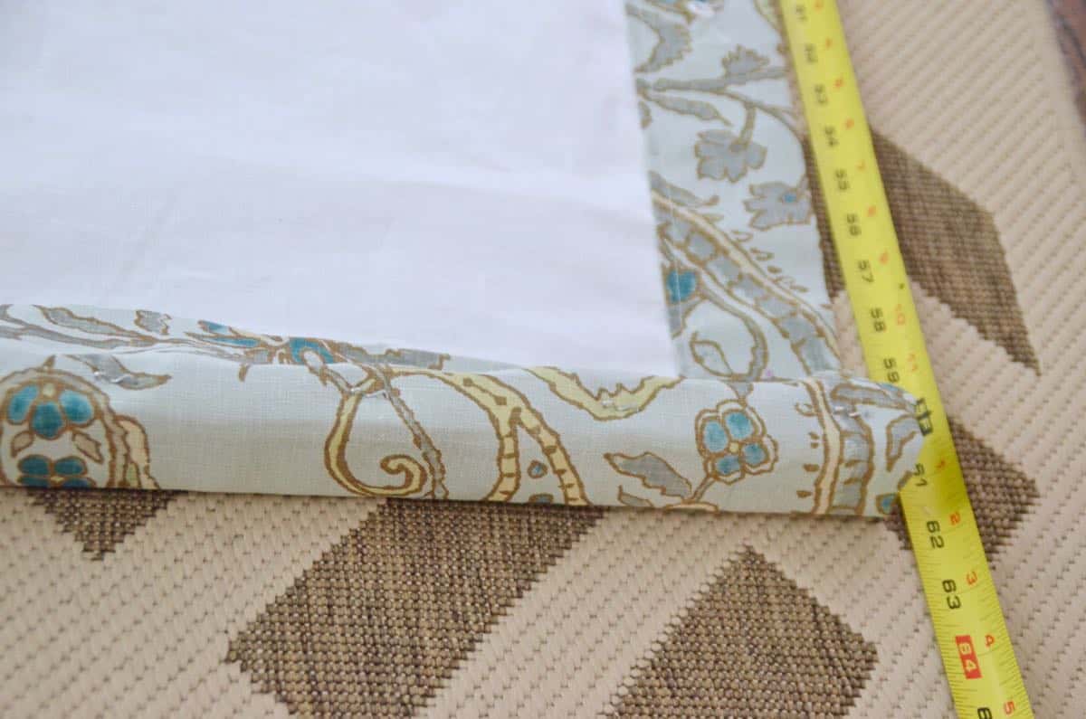 Simple steps to sewing my own fabric roman shades.