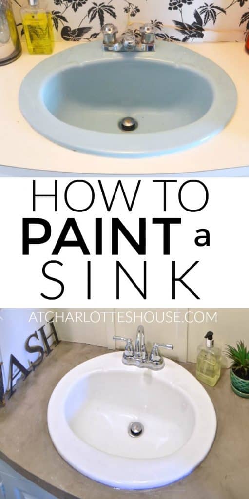 Avoid Plumbing With This Simple Tutorial For How To Paint Your Sink 511x1024 