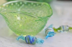 diy hobnail glass