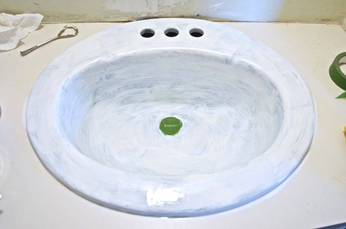 How To Paint An Old Sink 8 