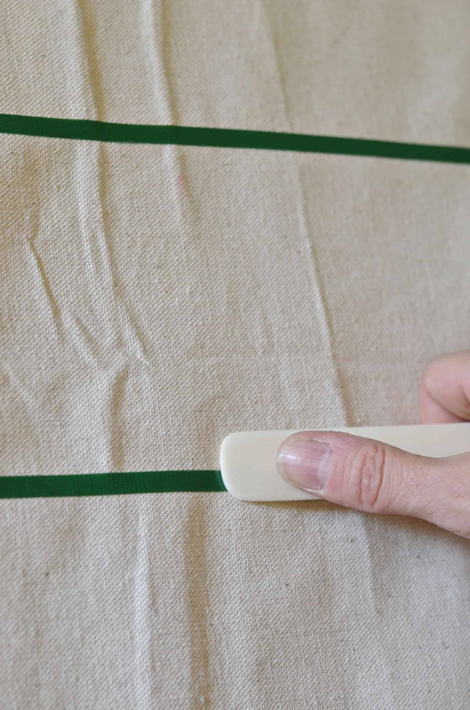 DIY drop cloth paint swatch placemats