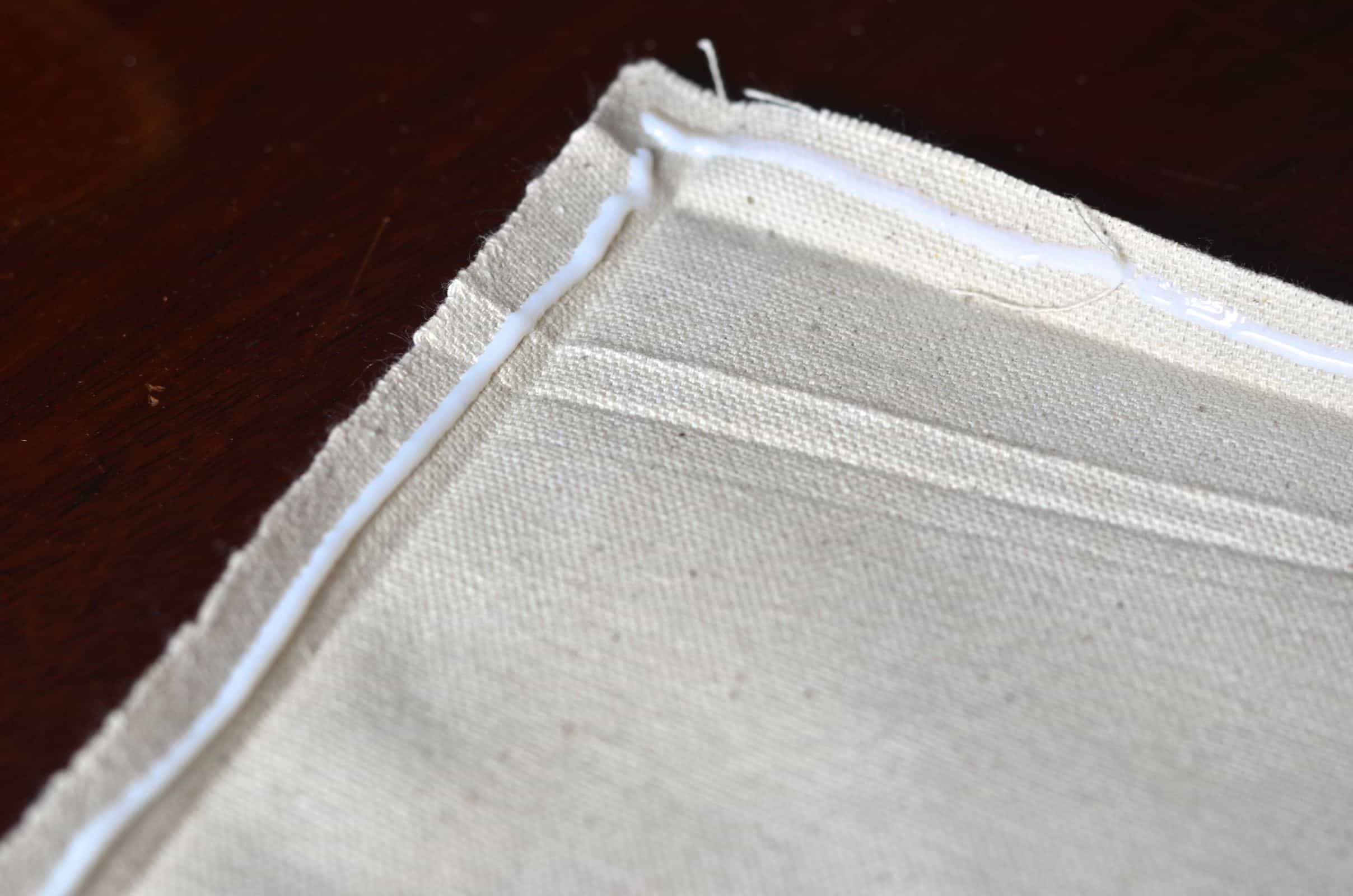 DIY drop cloth paint swatch placemats