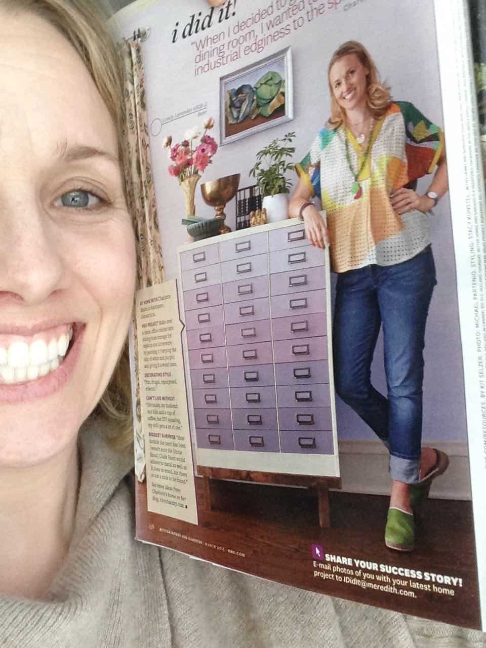 Sharing my day with Better Homes and Gardens for their I Did It feature in their magazine.