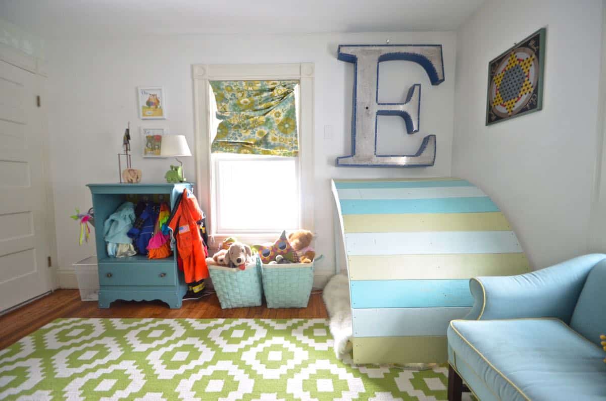 Boy and girl shared bedroom design.