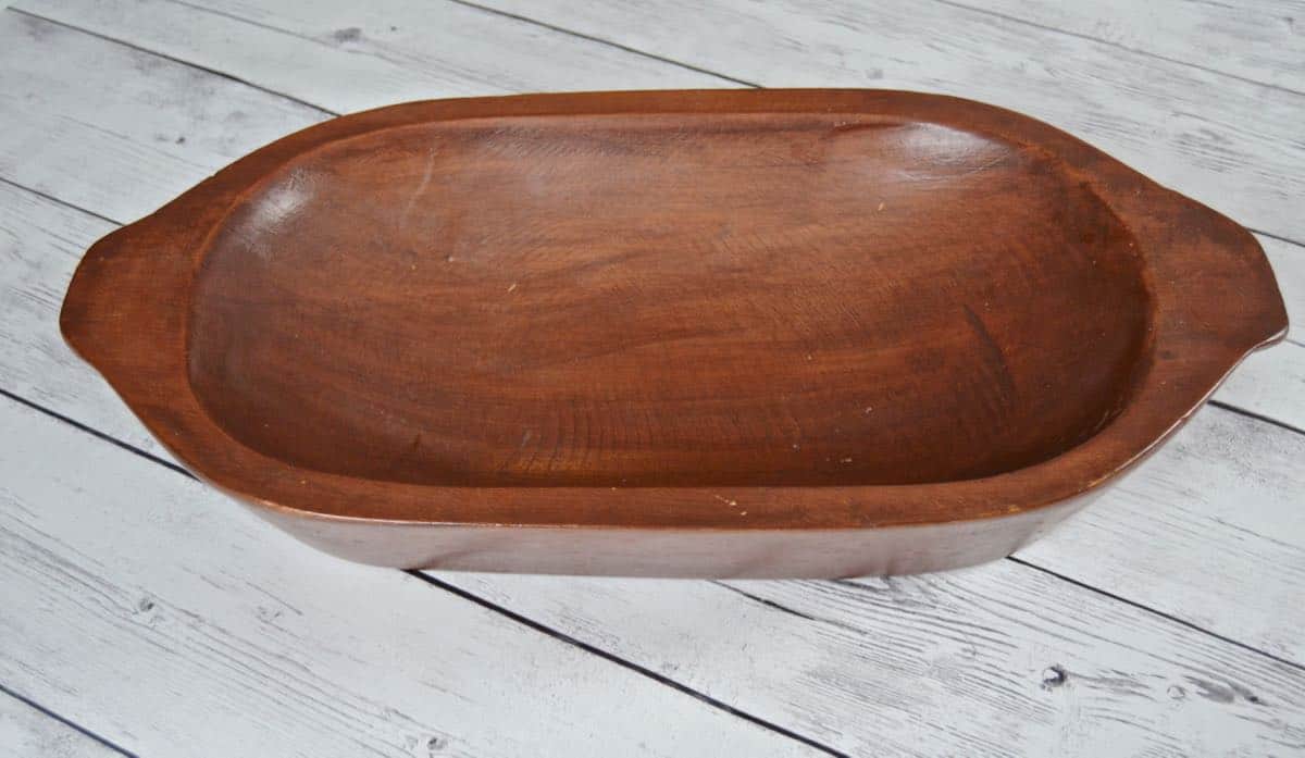 Make your own antique dough bowl.