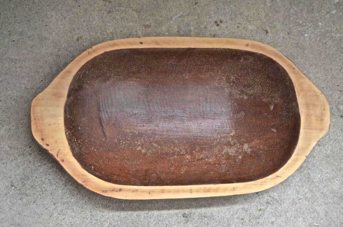 Make your own antique dough bowl.