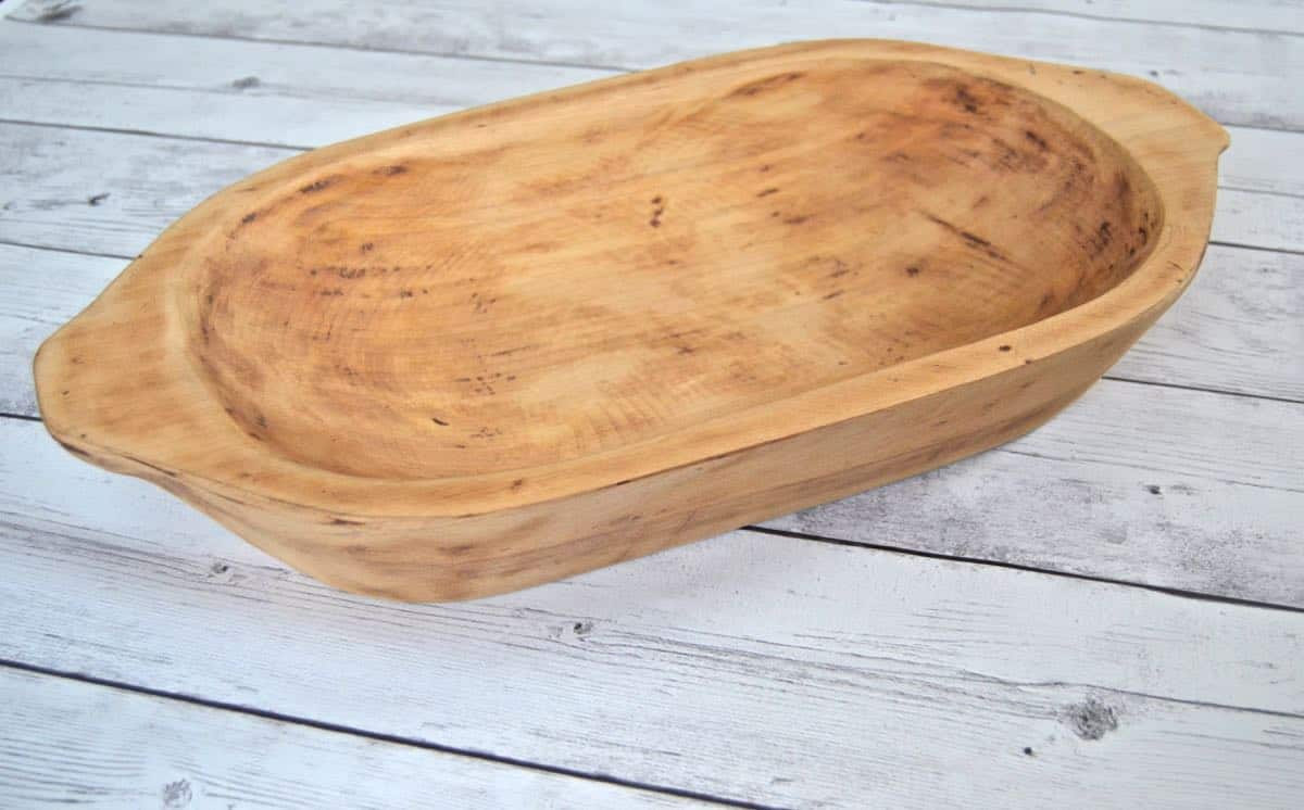 Make your own antique dough bowl.