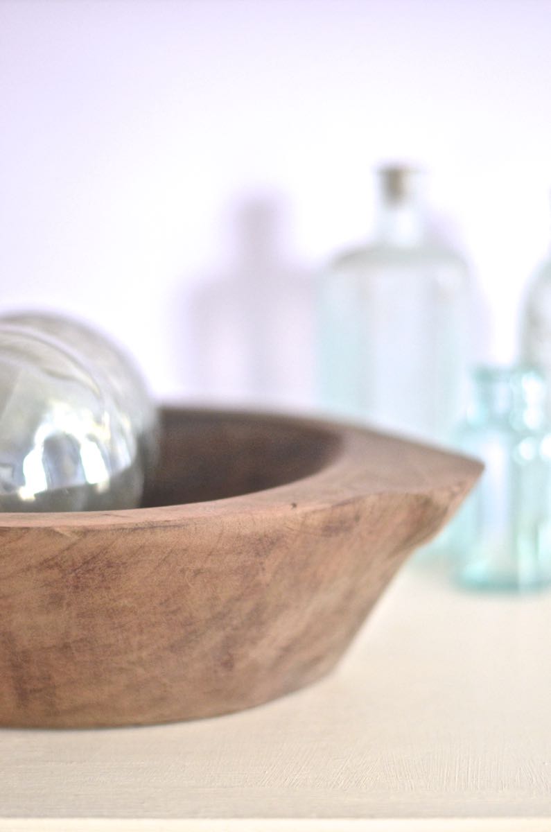 Make your own antique dough bowl.