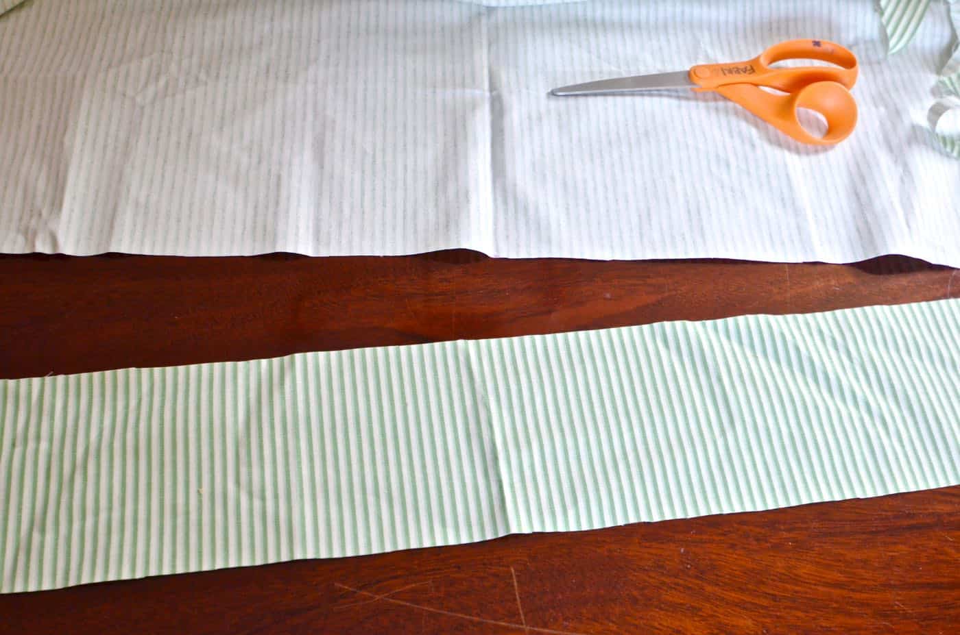 DIY hand sewn fabric letter pillow