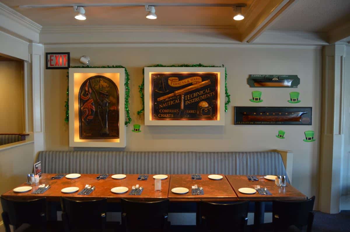 Neighborhood New England restaurant gets a nautical and chic makeover on a big time budget.