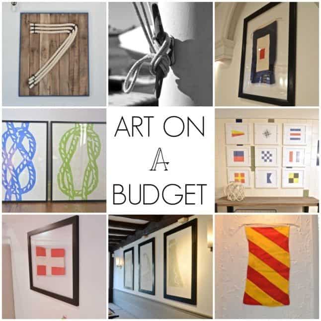 How to add artwork to a large space on a budget.