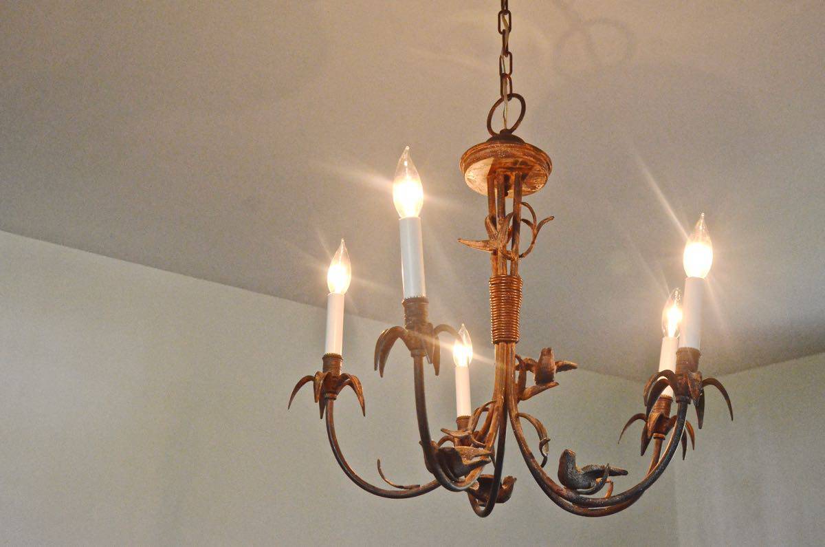 Rewiring a outlet chandelier