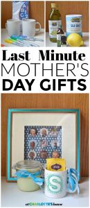 Easy DIY last minute spa gifts... perfect for Mother's Day.