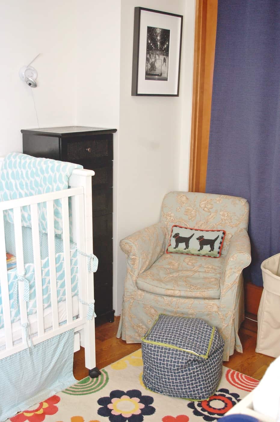 Designing a neutral nursery with pattern and texture.