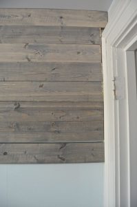 How to make basic pin look like a weathered and chic reclaimed wood plank wall.