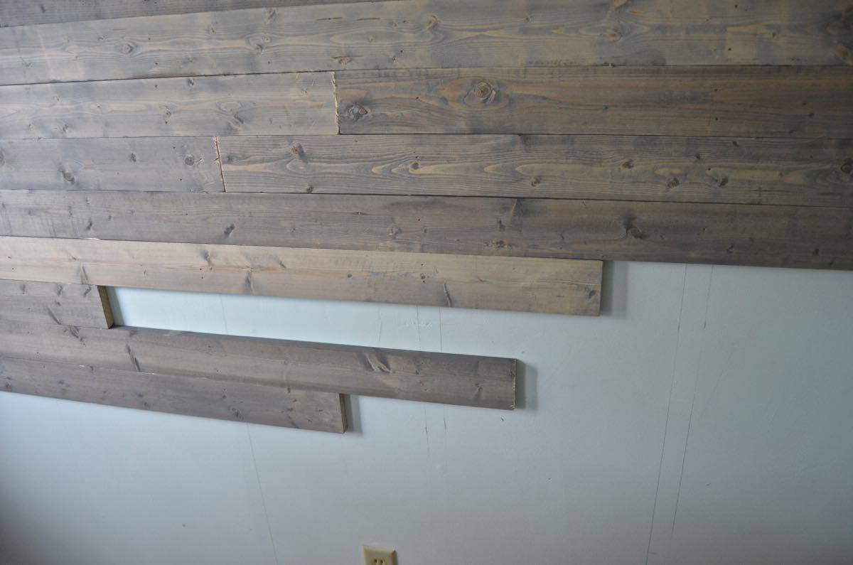 How to make basic pin look like a weathered and chic reclaimed wood plank wall.