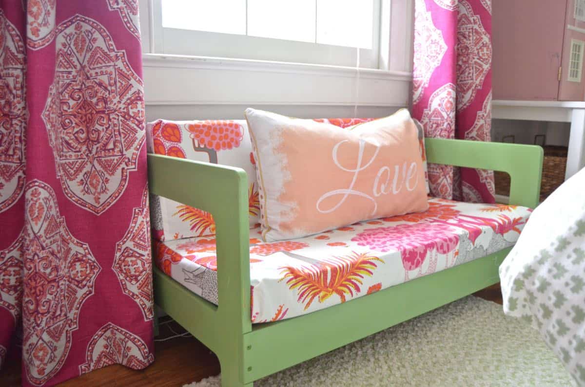 Bright and eclectic fuchsia girls bedroom