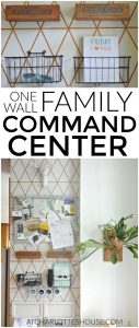 What a great way to organize an entire family using only one small wall in our kitchen!