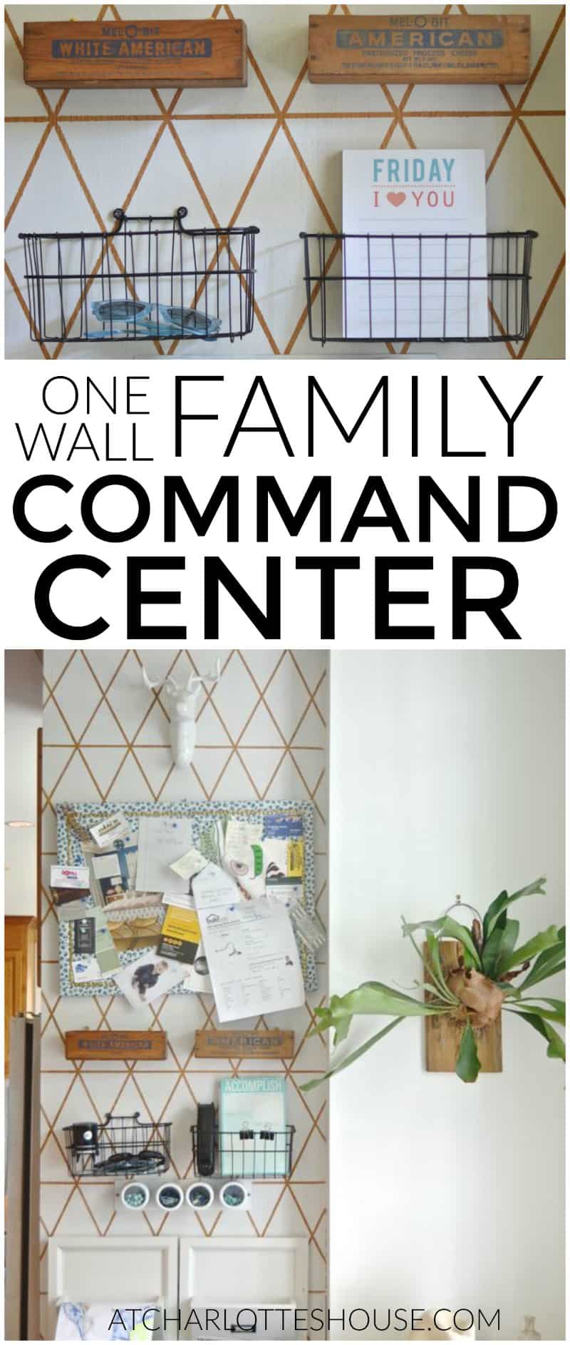 What a great way to organize an entire family using only one small wall in our kitchen!