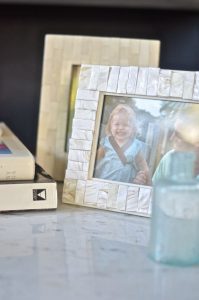 DIY imitation capiz shell frame