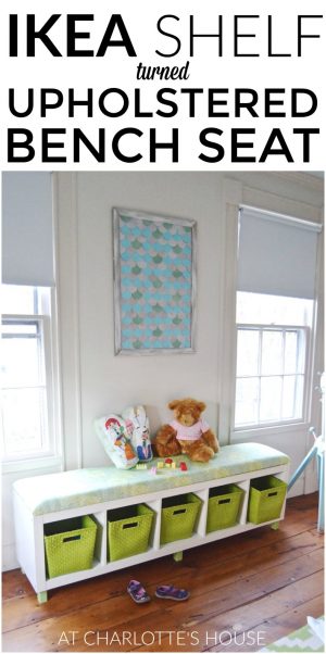 Ikea Shelf Turned Upholstered Bench