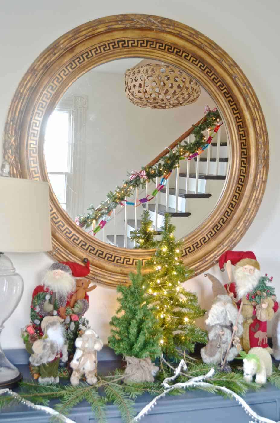 Holiday home tour... thrifted decor throughout our historic home. 
