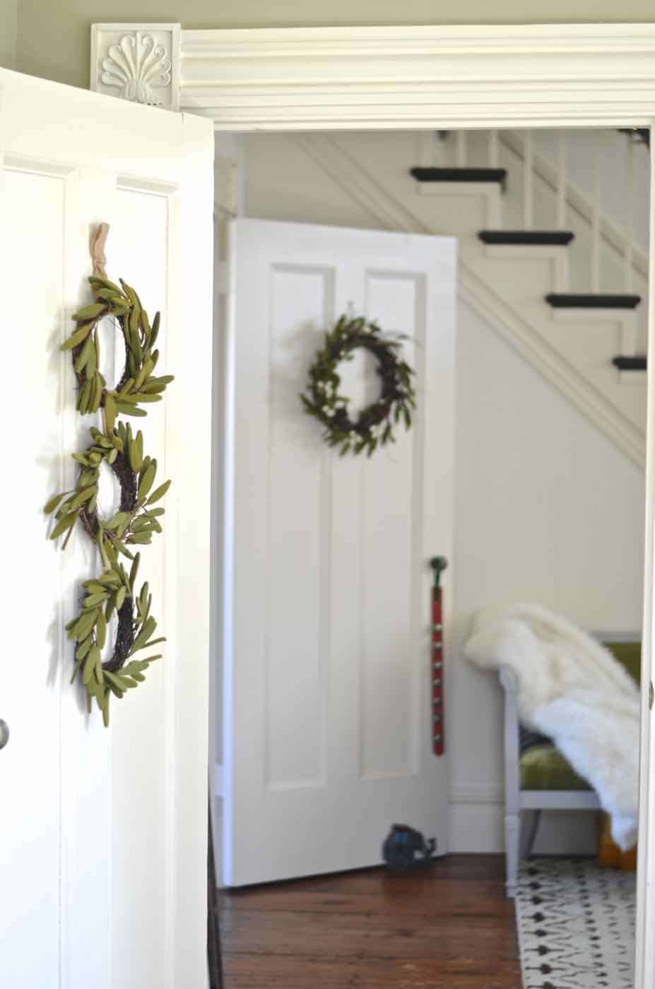 Holiday home tour... thrifted decor throughout our historic home. 