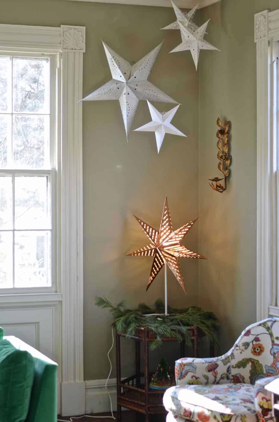 Holiday home tour... thrifted decor throughout our historic home. 