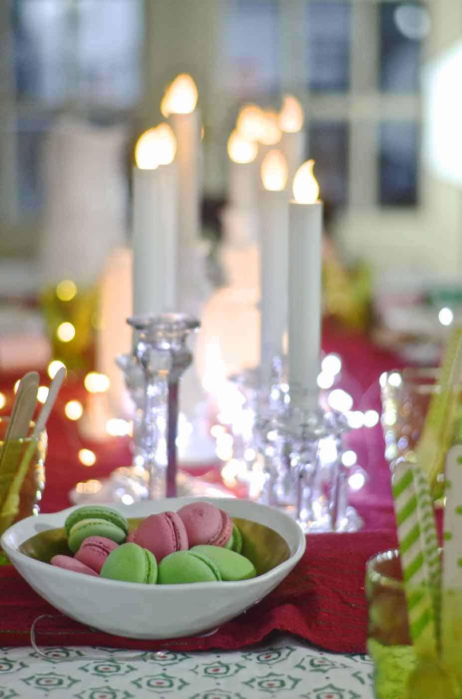 Christmas tablescape ready for children.